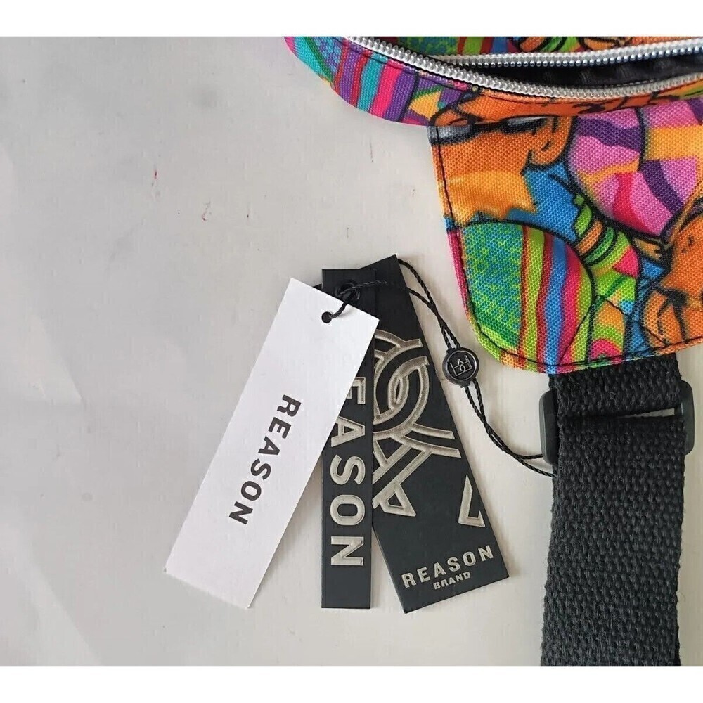 Reason Legend Bear King Print Crossbody Mini Backpack  New with Tags - Picture 3 of 6